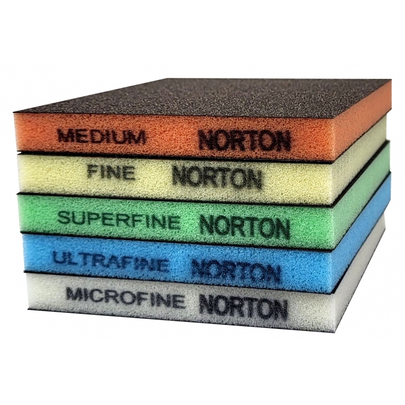 Burete abraziv DUO, Norton, Microfin